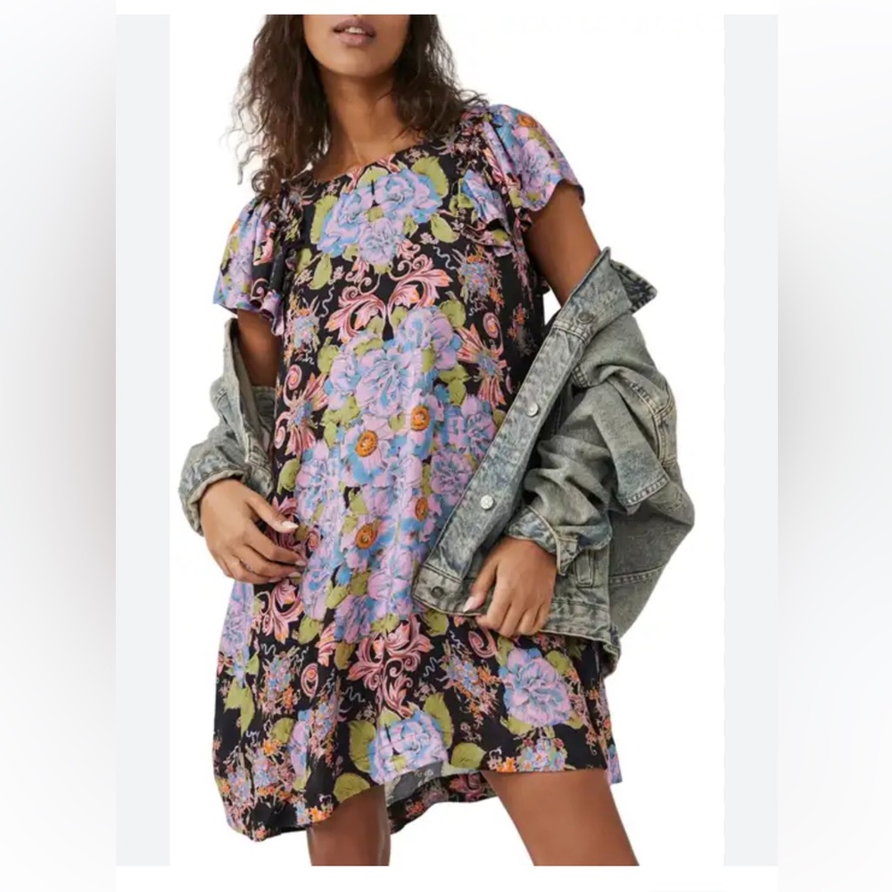 NWOT Free People | Cara Cara Laurel Floral Dress - XS